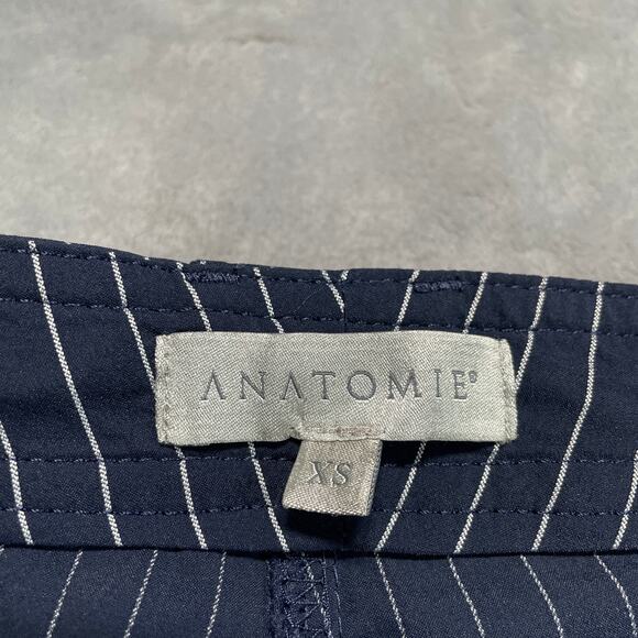 Anatomie Skyler Pants Womens XS Blue Pinstripe Travel Lightweight Stretch Euro - Picture 3 of 10